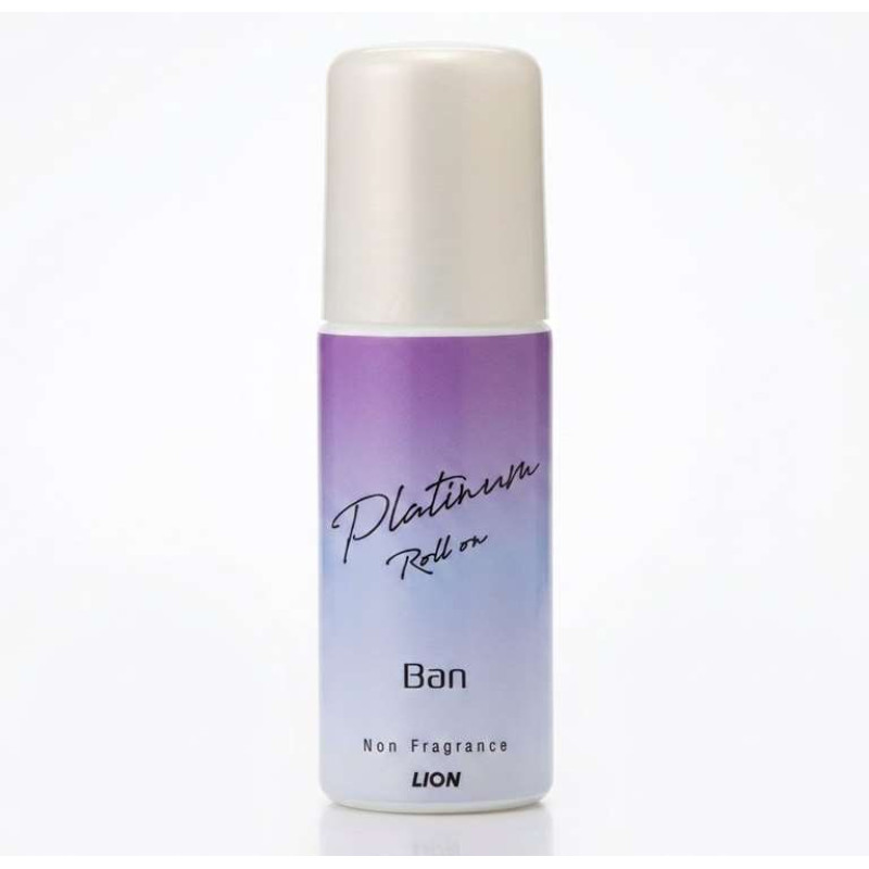 LION Ban Sweat Block Platinum Roll On кульковий дезодорант-антиперспірант без аромату, 40 мл