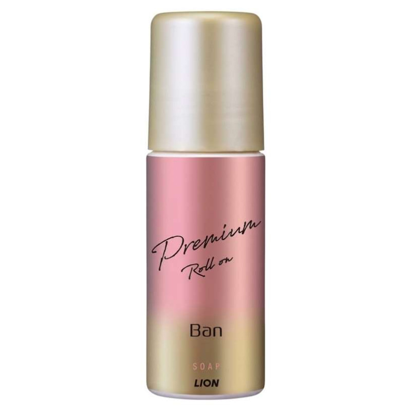 LION Ban Sweat Block Premium Roll-On кульковий дезодорант-антиперспірант аромат мила, 40 мл