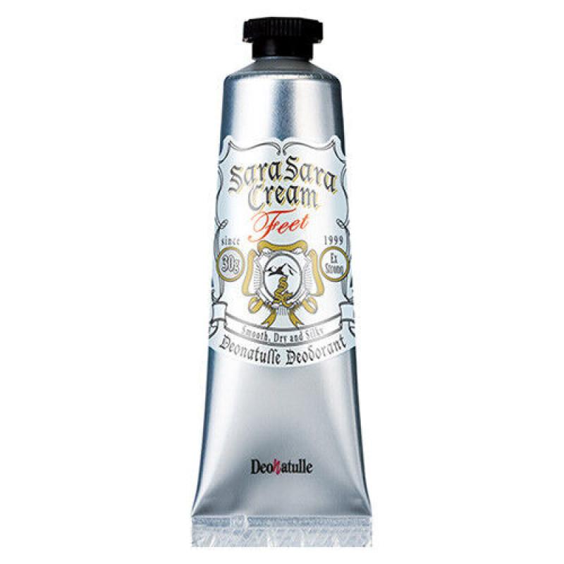 Chuo Bussan Deonatulle Toe Smooth Cream японский натуральный дезодорант-антиперспирант для ног на основе квасцов, 30 г