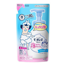 Kao Biore U Foaming Body Wash Fresh Floral пенное мыло для тела для детей и взрослых, запасной блок 480 мл для дозаторов-пенообразователей