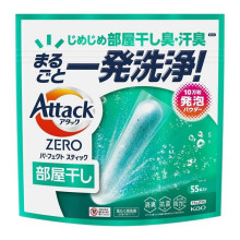 Kao Attack ZERO Perfect Stick дезодоруючий засіб для прання, сушка в приміщенні, 55 стіків