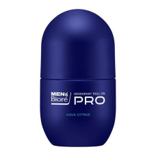 Kao Men's Biore Deodorant Roll-On PRO мужской шариковый дезодорант без алюминия, аромат аква-цитрус, 55 мл