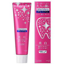Kao Clear Clean Premium Whitening відбілююча зубна паста з фтором і ксилітом, для дорослих, смак м'яти, 100 г