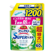 Kao Bath Magiclean Super очищуючий засіб для ванної аромат зеленої трави, поповнення 1200 мл