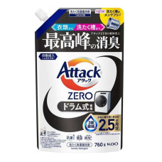 Kao Attack ZERO Drum рідина для прання для пральних машин барабанного типу, поповнення 760 г