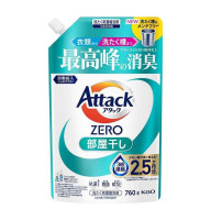 Kao Attack ZERO жидкость для стирки для сушки в помещении, запасной блок 760 г