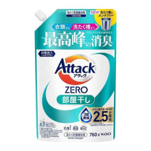 Kao Attack ZERO жидкость для стирки для сушки в помещении, запасной блок 760 г