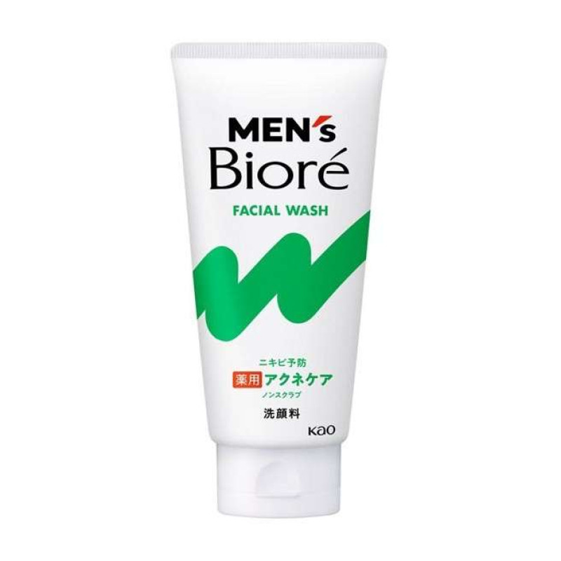 Kao Men's Biore Acne Care чоловіча пінка для вмивання для проблемної шкіри з акне, 130 г