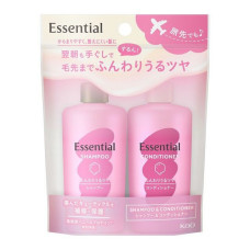 Kao Essential дорожный набор шампуня и кондиционера для мягкости и блеска, 45 мл + 45 мл