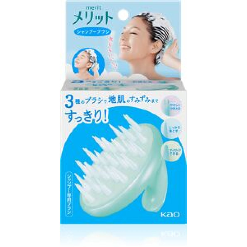 Kao Merit Shampoo Brush массажная щетка для мытья волос и кожи головы, мягкая