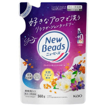 Kao New Beads Jasmine & Musk жидкое средство для стирки, запасной блок 560 г