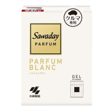 Kobayashi Sawaday Car Gel Parfum Blanc автомобильный парфюмированный освежитель воздуха, гелевый, 110 г