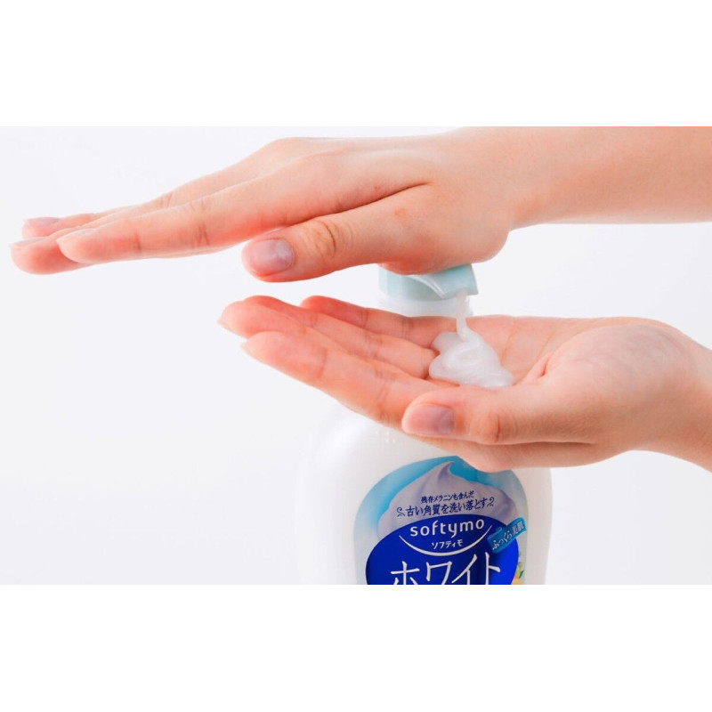 KOSE Softymo White Body Soap гель для душа с коллагеном, запасной блок 420 мл