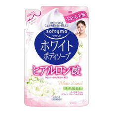 KOSE Softymo White Body Soap гель для душа с гиалуроновой кислотой, запасной блок 420 мл