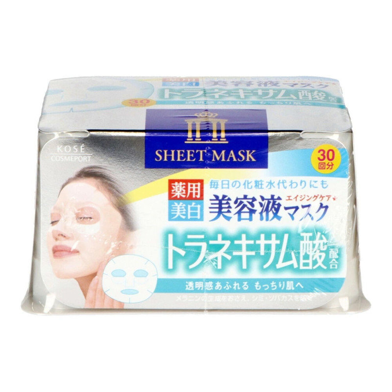 KOSE Clear Turn Essence освітлююча маска з транексамовою кислотою 30 шт