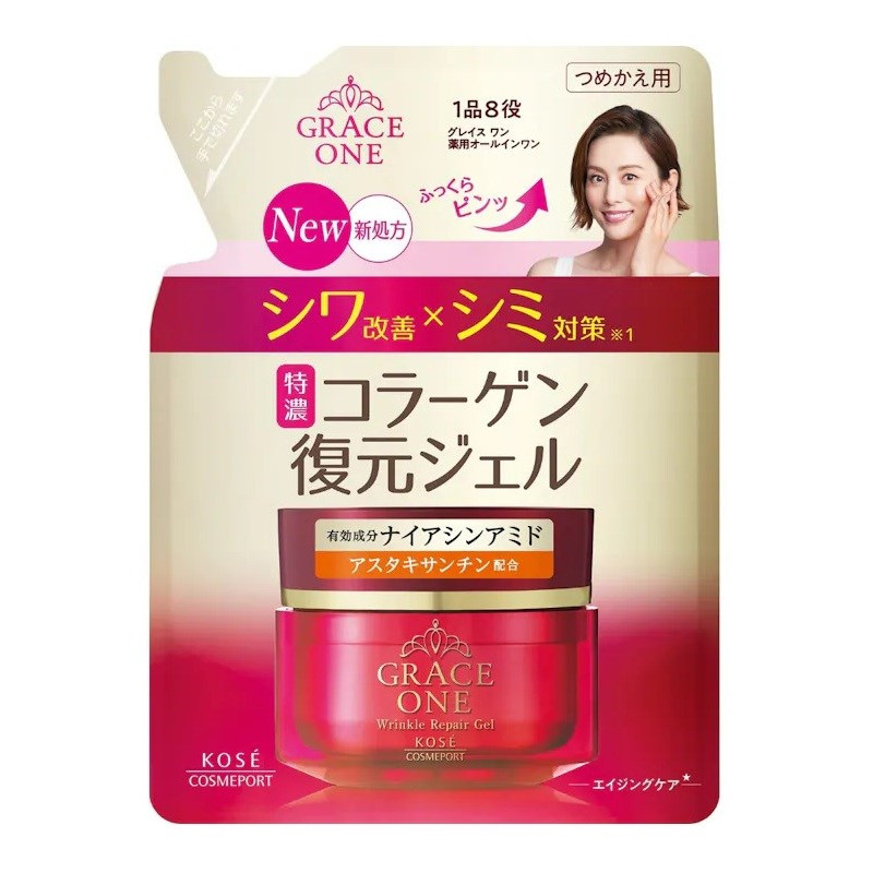 KOSE Grace One Wrinkle Repair гель 8-в-1 з ніацинамідом рефіл 90 г