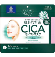KOSE Clear Turn CICA зволожувальна маска з центелою 40 шт