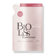 Kose SS Biolis Pure Retouching Moist Shine shampoo шампунь для гладкості та блиску, поповнення 340ml