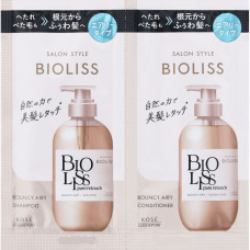 KOSE SS Bioliss пробный набор шампуня и кондиционера для объема волос, 10 мл + 10 мл