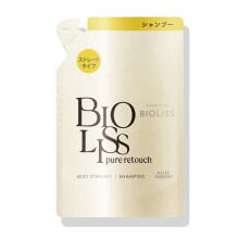 Kose SS Biolis Pure Retouching Silky Straight shampoo шампунь для непослушных волос, запасной блок 340ml