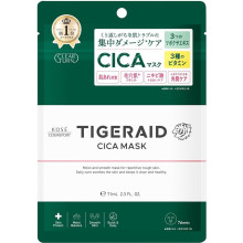 KOSE Clear Turn TIGERAID CICA відновлювальна маска для проблемної шкіри 7 шт