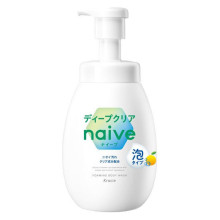 Kracie Naive Deep Clear пенное мыло для тела с экстрактом грейпфрута, 600 мл
