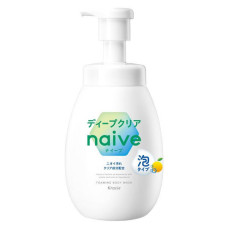 Kracie Naive Deep Clear пенное мыло для тела с экстрактом грейпфрута, 600 мл