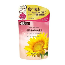 Kracie HIMAWARI Oil-in Gloss кондиционер & Repair для блеска, запасной блок 400 г