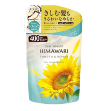 Kracie HIMAWARI Oil-in Smooth разглаживающий шампунь & Repair запасной блок 400 мл