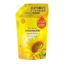 Kracie HIMAWARI Oil-in Rich увлажняющий шампунь & Repair, запасной блок 660 мл