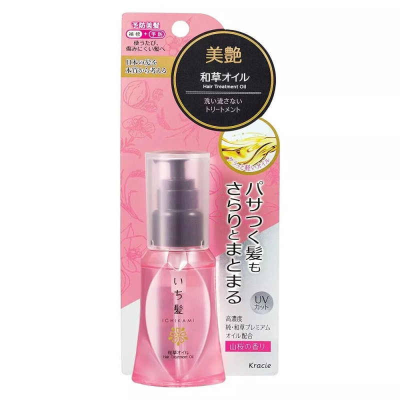 Kracie Ichikami Japanese Herbal масло с термо- и UV-защитой, 50 мл