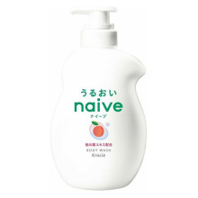 Kracie Naive Body Soap рідке мило для тіла Рeach з екстрактом листя персика, 530 мл