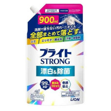 LION Bright Strong антибактериальный кислородный отбеливатель для белых и цветных тканей, запасной блок 900 мл