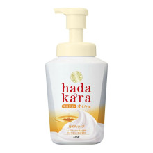 LION Hadakara Foam Oil In пінне мило для тіла з натуральними оліями, 530 мл