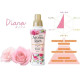 LION Soflan Aroma Rich Diana парфюмированный кондиционер для белья, аромат розы, сменный блок 380 мл
