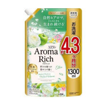LION Soflan Aroma Rich Ellie парфумований кондиціонер для білизни, аромат свіжого букета, поповнення 1300 мл