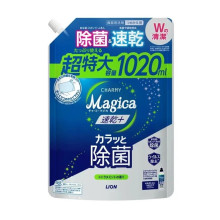 LION Charmy Magica Quick Dry Antibacterial засіб для миття посуду, аромат цитрусова м'ята, поповнення 1020 мл