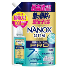 LION Nanox One Pro концентрированное жидкое средство для стирки, аромат пудрового мыла, запасной блок 1010 г