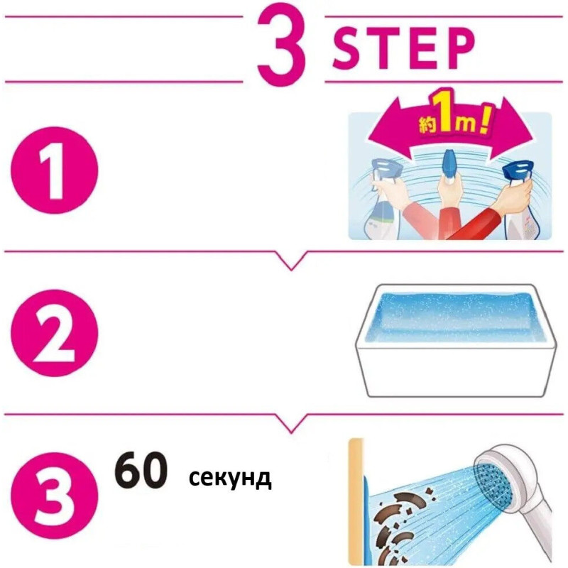 LION Look Plus Clear Citrus мгновенно очищающий спрей для ванной, цитрусовый аромат, запасной блок 450 мл