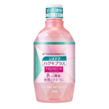 LION Systema Haguki Plus Premium ополаскиватель для полости рта кристальная мята, 600 мл