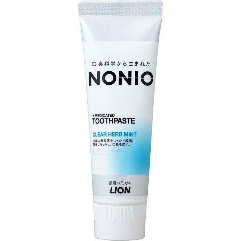 LION Nonio Clear Herb Mint зубная паста для свежести дыхания, мята с травами, 130 г