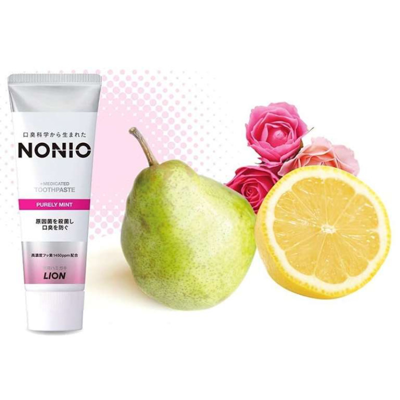LION Nonio Purely Mint зубна паста для свіжості дихання, чиста м'ята, 130 г