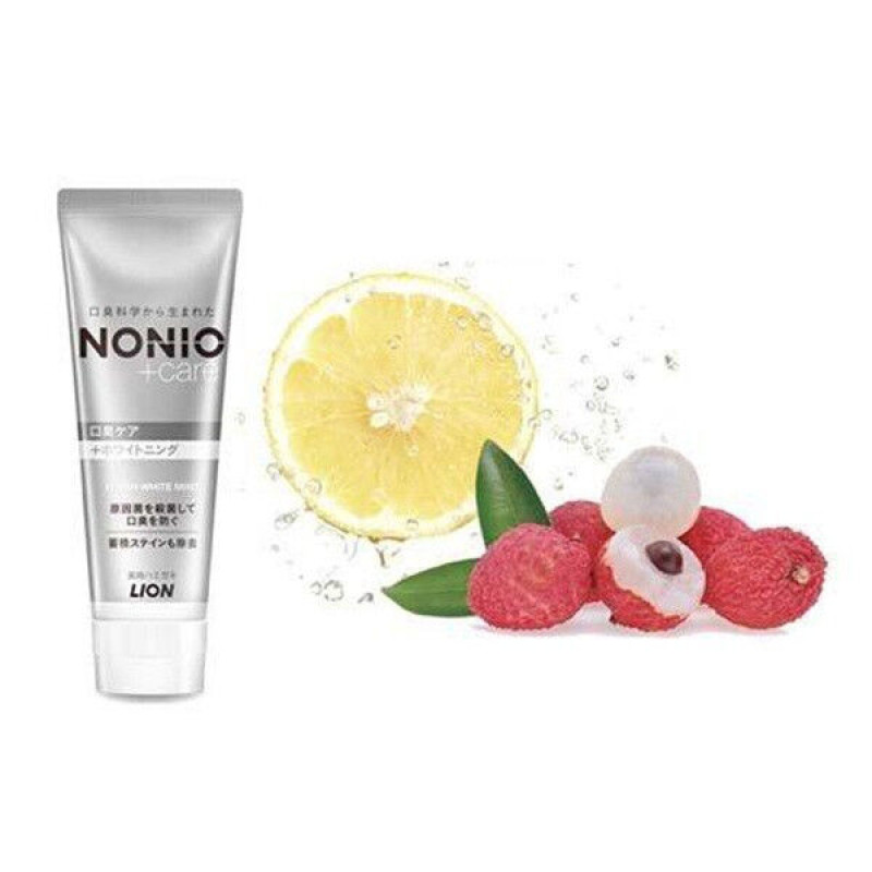 LION NONIO Plus Whitening відбілююча зубна паста з фтором, свіжа м'ята, 130 г