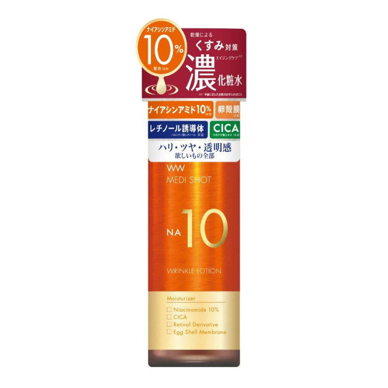 Meishoku Medi Shot NA10 лосьон от морщин с ниацинамидом 10% 180 мл