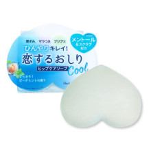 Pelican Koi Suru Oshiri Love Butt Cool освежающее мыло-скраб для ягодиц и бёдер, персиковая мята, 80 г