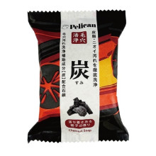 Pelican Family Soap Charcoal мыло для очищения пор с древесным углём, аромат Юдзу 80g