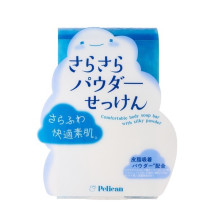 Pelican silky powder body soap дезодоруюче мило з пудрою що поглинає шкірне сало, харчовою содою, бентонітом, таніном хурми, ментолом 75g