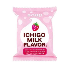 Pelican Petit Strawberry Milk мило для тіла з полуничним молоком, 80 г