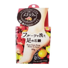 Pelican Foot Care Soap фруктове мило з подвійним ефектом скрабу та пілінгу для догляду за шкірою ніг, 80 г