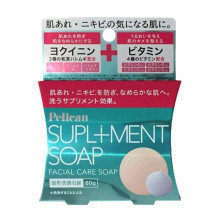 Pelican Supliment Soap мыло от акне, постакне, от огрубения кожи, выравнивает тон, с хатомуги, витаминами, 80 г